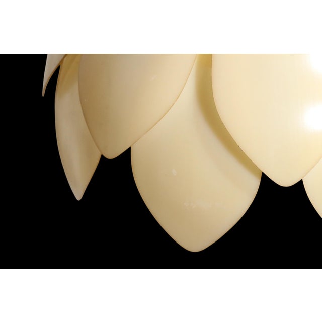 Mid 20th Century Mod Plastic Flower Form Hanging Chandelier For Sale - Image 15 of 18