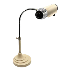 1950s Streamline Modern Chrome & Enameled Bankers Desk Lamp by Radionic
