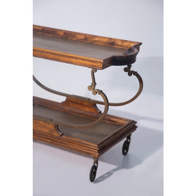 Victorian English Serving Cart, 1930s For Sale - Image 4 of 9