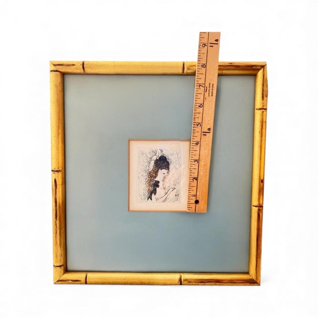 Early 20th Century Early 20th Century Marie Laurencin “Petite Tête” Original Etching, Framed, Art Invest Nyc Provenance For Sale - Image 5 of 6