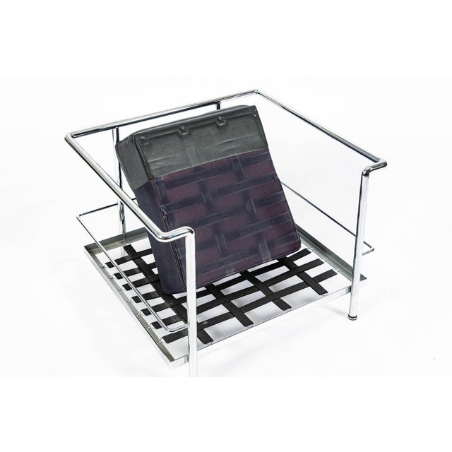 Set of Four Cassina Lc2 Black Leather Petit Lounge Chairs by Le Corbusier For Sale - Image 9 of 18