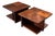 Pair of Brazilian Modern Imbuia Side Tables with Open Lower Storage and Display Shelves, Casa Finland, Brazil, 1960s — Lot 1130 For Sale