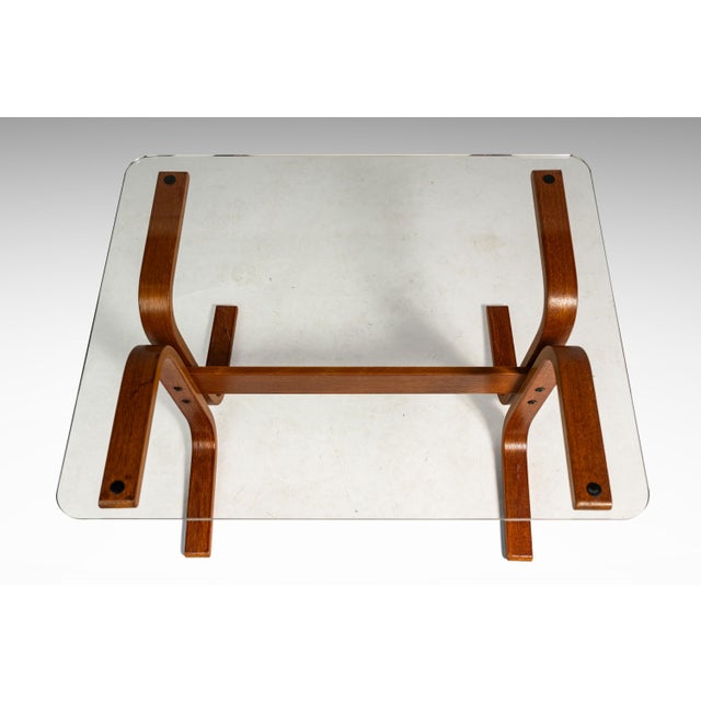 Brown Mid-Century Scandinavian Modern "Siesta" Occasional / Side Table in Beech W/ Glass Top Attributed to Ingmar Relling for Westnofa, Norway, C. 1970s For Sale - Image 8 of 14