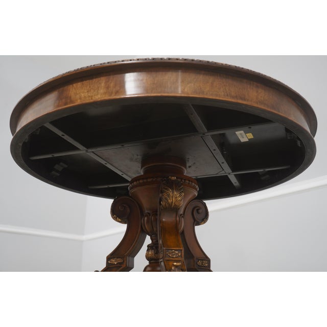 Maitland Smith Round Mahogany Spiro Center Table For Sale - Image 14 of 15