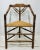Brown Mid 19th Century Antique Wooden Spindle Chair With Rush Seat For Sale - Image 8 of 8