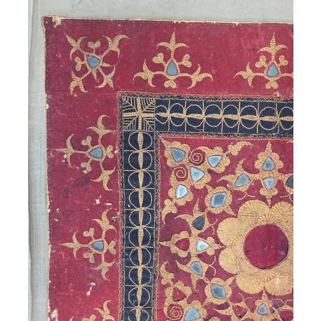 Tribal Antique Early 20th Century Ceremonial Cover From Sumatra, Indonesia For Sale - Image 3 of 9