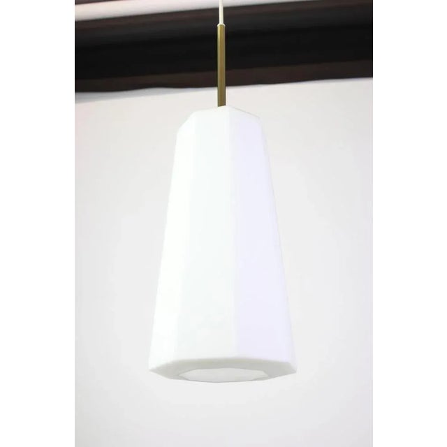 Metal Opal Glass Pendants by Limburg, Germany, 1970s For Sale - Image 7 of 8