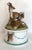 Antique Bavarian Bisque Deer Lidded Dish For Sale - Image 4 of 13