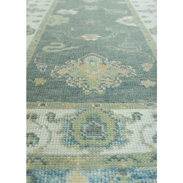 Turkish Turkish Oushak Rug 2'11"x 7'11" #19164 For Sale - Image 3 of 8