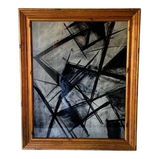 L Atlas Charcoal Abstract Drawing 1945 For Sale