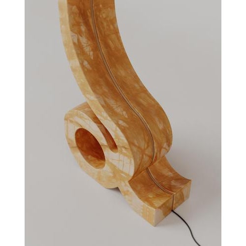 Onice Rosa Marble Stone Lucerna Lamp by Esther Knopfler For Sale - Image 15 of 17