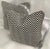 Black /White Herringbone Jacquard Decorative Pillow Covers ( Set of 2) For Sale - Image 4 of 5