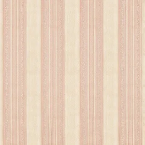 Zoffany Hanover Stripe Fabric in Tuscan Pink
