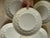These classic white ironstone dinner plates were made in England by Royal Crownford of Hanley and feature the Wheat...