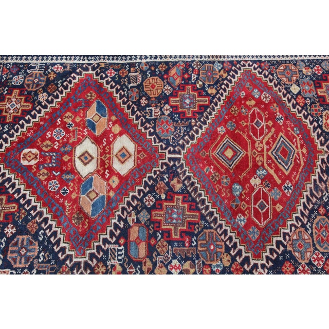 Antique Handknotted With Tribal Figures Floor Rug-5' 7'' X 3' 2'' For Sale - Image 9 of 13