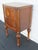 Jacobean Early 1900s Inlay Tall Nightstand End Side Table 6609 For Sale - Image 12 of 13