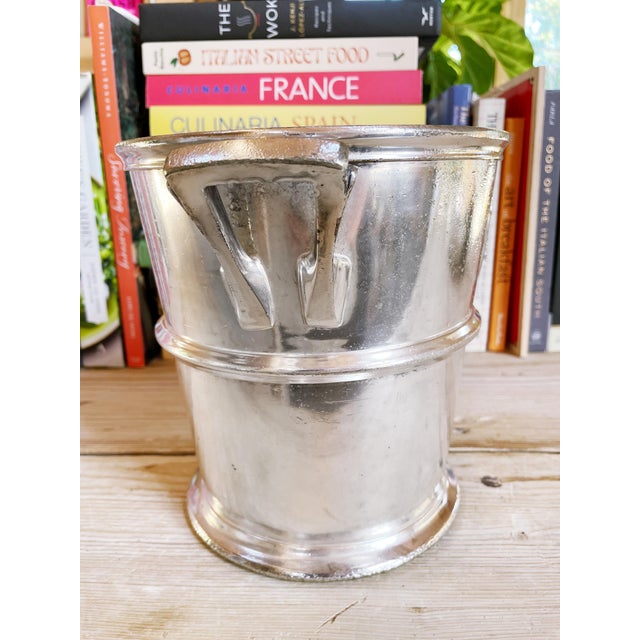 1950s Vintage Silver Champagne Bucket From the Mark Hopkins Hotel in San Francisco For Sale - Image 5 of 10