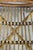 Brown Pair Mid Century Modern Rattan Bamboo Armchairs Boho Sunburst Fan Back Chairs For Sale - Image 8 of 18