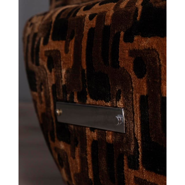 1970s Vintage Velvet Lounge Chairs, 1970s, Set of 2 For Sale - Image 5 of 12