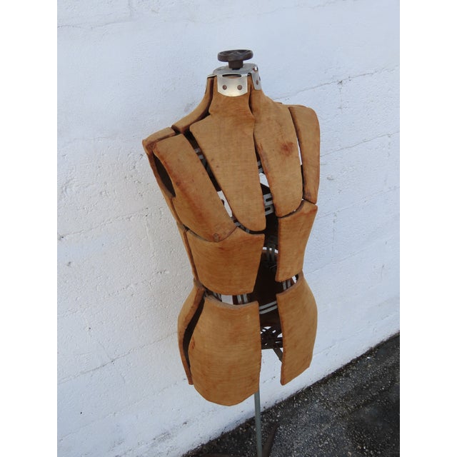 Early 20th Century Ladies Small Dress Form Department Store Full Body Adjustable Mannequin 6328 For Sale - Image 5 of 15