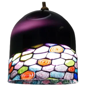 Italian Glass Dome Pendant by Leucos, 1960s