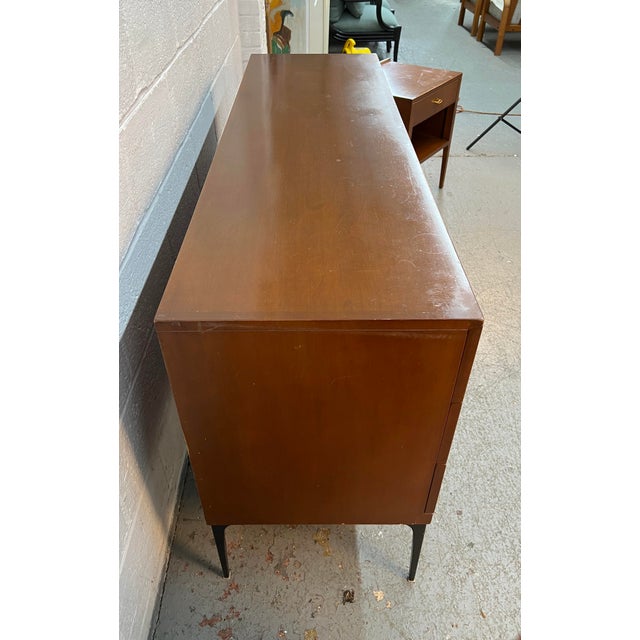 Brown 1960s Heywood Wakefield Contessa Series Mid-Century Lowboy Dresser For Sale - Image 8 of 13