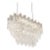 Contemporary Elegant Clear "Tronchi" Murano Glass Chandelier in Venini Style For Sale