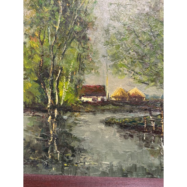 19th Century Flemish Oil on Canvas For Sale - Image 9 of 9