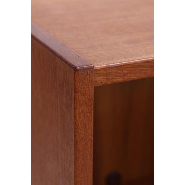 Wood Mid-Century Danish Teak Bookcase with Sliding Doors, 1960s For Sale - Image 7 of 17