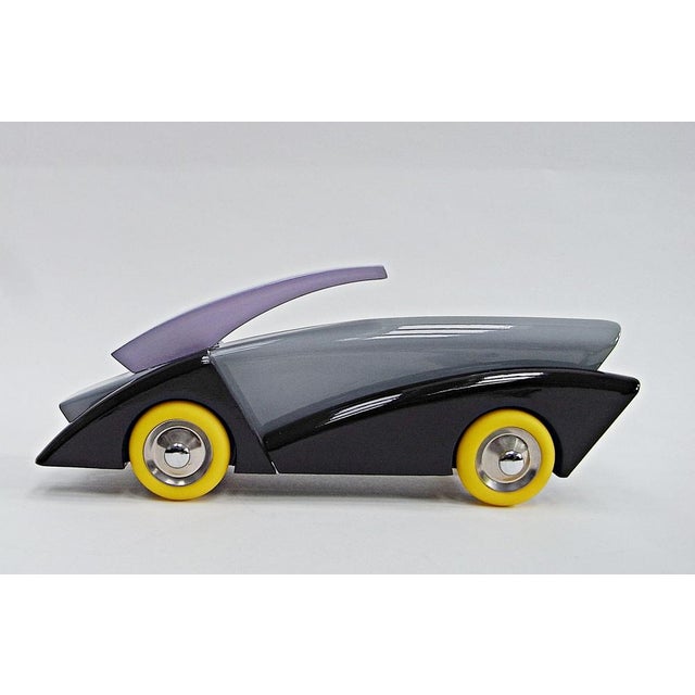 Abstract Model Car in Lacquered Wood from Vilac, France, 2010s For Sale - Image 10 of 10