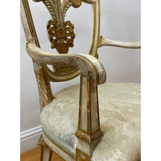 Early 20th Century Prince of Wales Style Arm Chairs - a Pair For Sale - Image 9 of 12