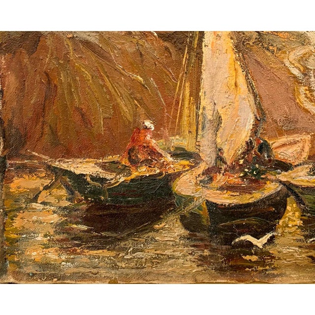 1990s River Landscape Oil Painting, Ukrainian Soviet Art (1994) 43-53 For Sale - Image 5 of 6
