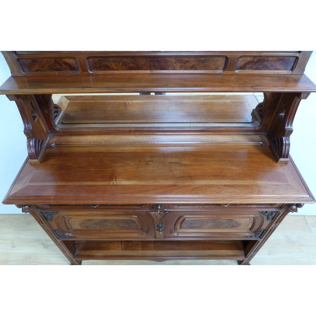 1900 - 1909 Art Nouveau Walnut Server, 1900 For Sale - Image 5 of 18