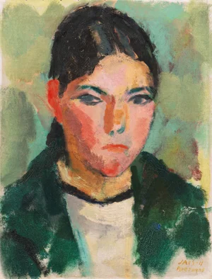 'Young Breton Girl' by Jais Nielsen, 1911; Paris Salon D’Automne, Fauve, Danish Post-Impressionist