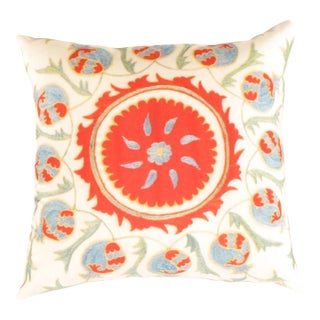 Pasargad DC Turkish Suzani Design Pillow For Sale