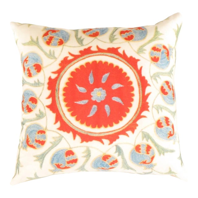 Pasargad DC Turkish Suzani Design Pillow For Sale