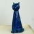 1960s Mid-Century Italian Rimini Blu Ceramic Cat attributed to Aldo Londi for Bitossi, 1960s For Sale - Image 5 of 15