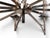 Large and impressive Hollywood Regency style silver plate spoke form chandelier, in good, clean and working condition....