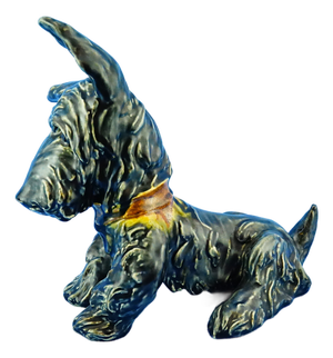 20th Century Ceramic Scottish Terrier Scottie Dog Sculpture by Ida Meisinger for Goldscheider