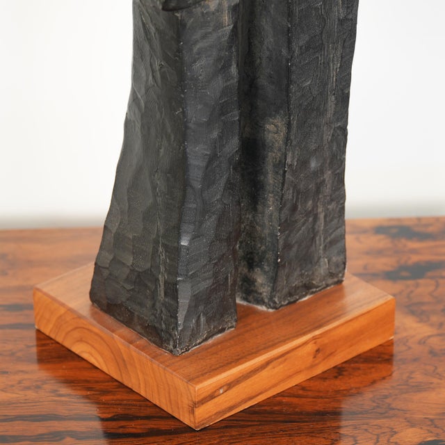 1970s Austin Productions 1970 Abstract Cubist Jazz Clarinet Horn Player Sculpture Statue For Sale - Image 5 of 9