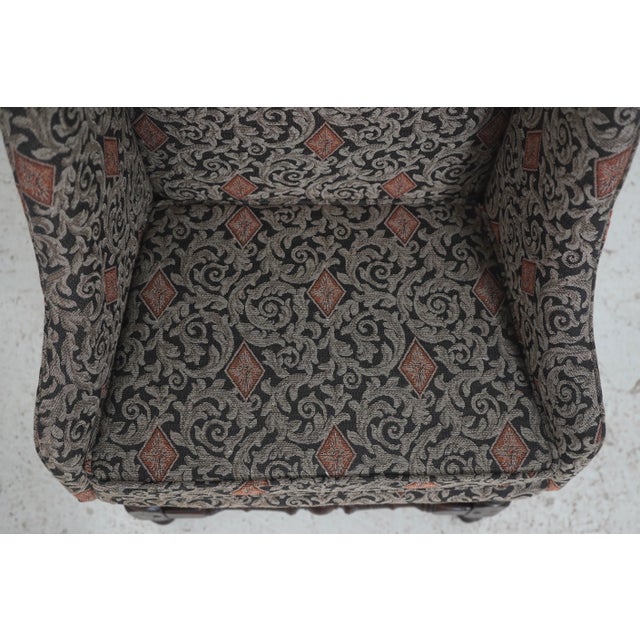 Textile English Vintage Diminutive Doll or Youth Throne Chair For Sale - Image 7 of 18