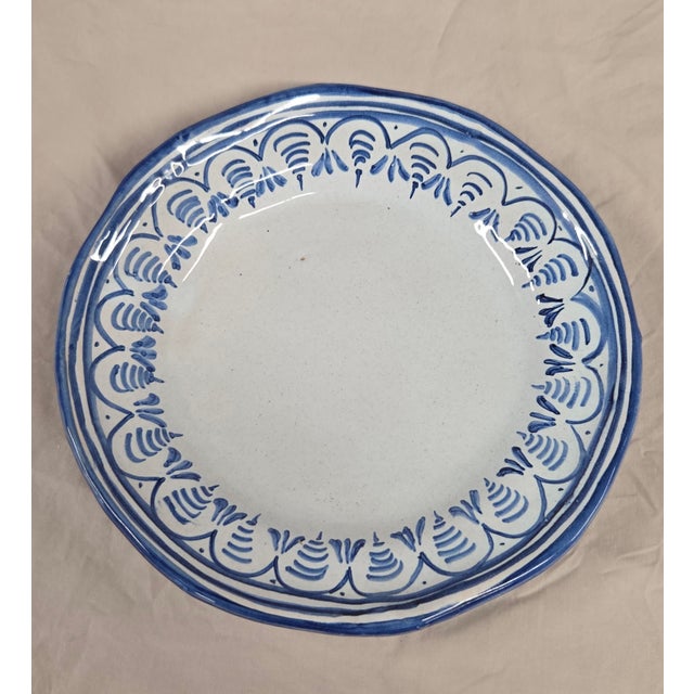 Vintage Spanish Talavera Blue and White 16 Piece Coffee Set For Sale - Image 13 of 15