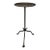 Handcrafted Spanish Iron Martini Table With Antique Gilt Top and Forged Tripod Base For Sale
