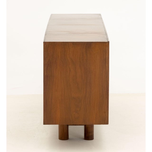 Set of Three Modern Graduated Walnut Modular Shelves For Sale - Image 13 of 14