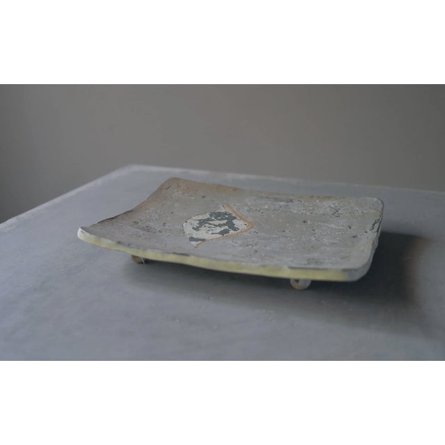 Handmade Japanese Ceramic Wall Hanging Plate by Katsunori Yaoita - One of a Kind For Sale In New York - Image 6 of 10