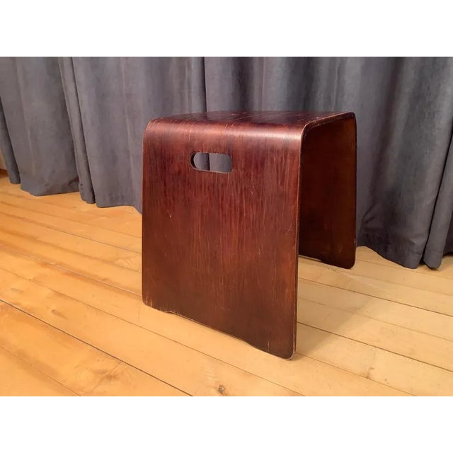 Scandinavian Wooden Stool, 1970s For Sale - Image 6 of 8