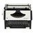 Mid-Century Modern Refreshed Unis TBM DeLuxe Yugoslavian Typewriter For Sale - Image 3 of 16