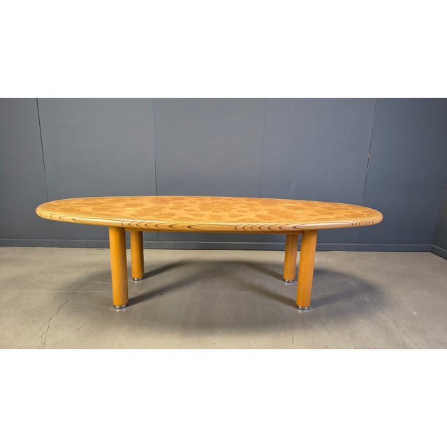 Dining Table in Burl and Elm Wood, 1980s For Sale - Image 18 of 18