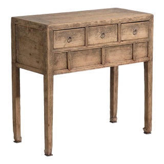 Antique Chinese Shandong Qing Dynasty Console Table in Fir For Sale