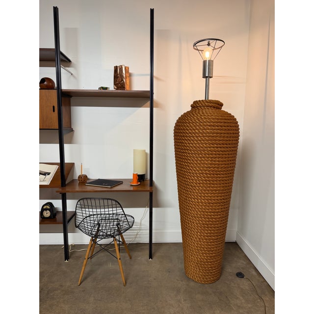 1990s Monumental Sculptural Rope Floor Lamp by Fusion Specialties For Sale - Image 15 of 17